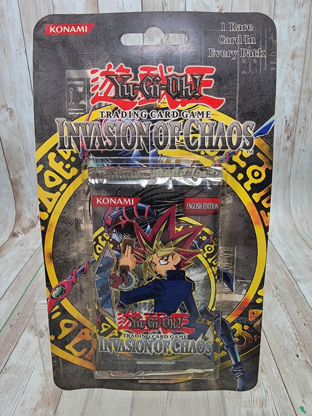 Yu-Gi-Oh! Invasion Of Chaos Blister Booster Pack 1st Edition 1996 Konami Rare